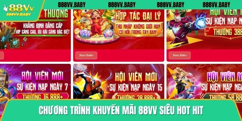 Chương trình khuyến mãi 88VV siêu hot hit