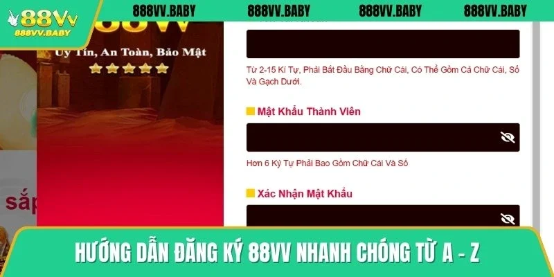 Hướng dẫn đăng ký 88VV nhanh chóng từ A - Z